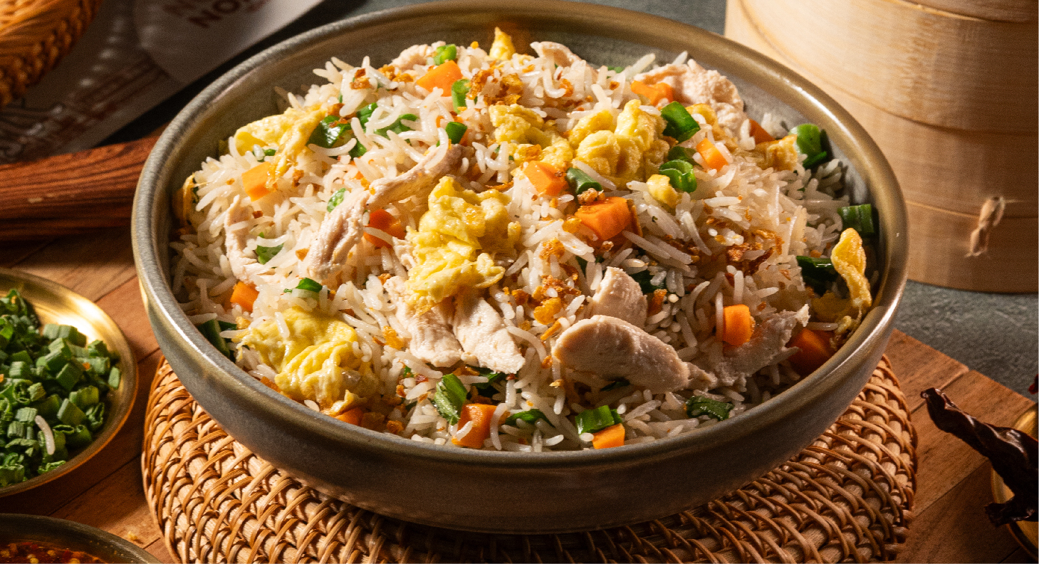 Non Veg Burnt Garlic Fried Rice (Full)