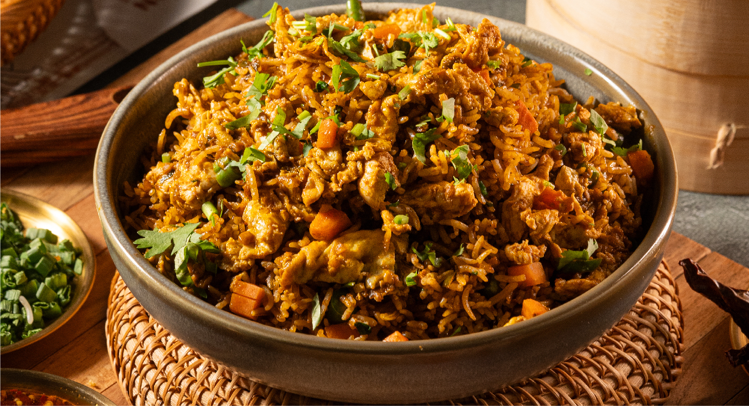 Non Veg Coriander Garlic Fried Rice (Full)