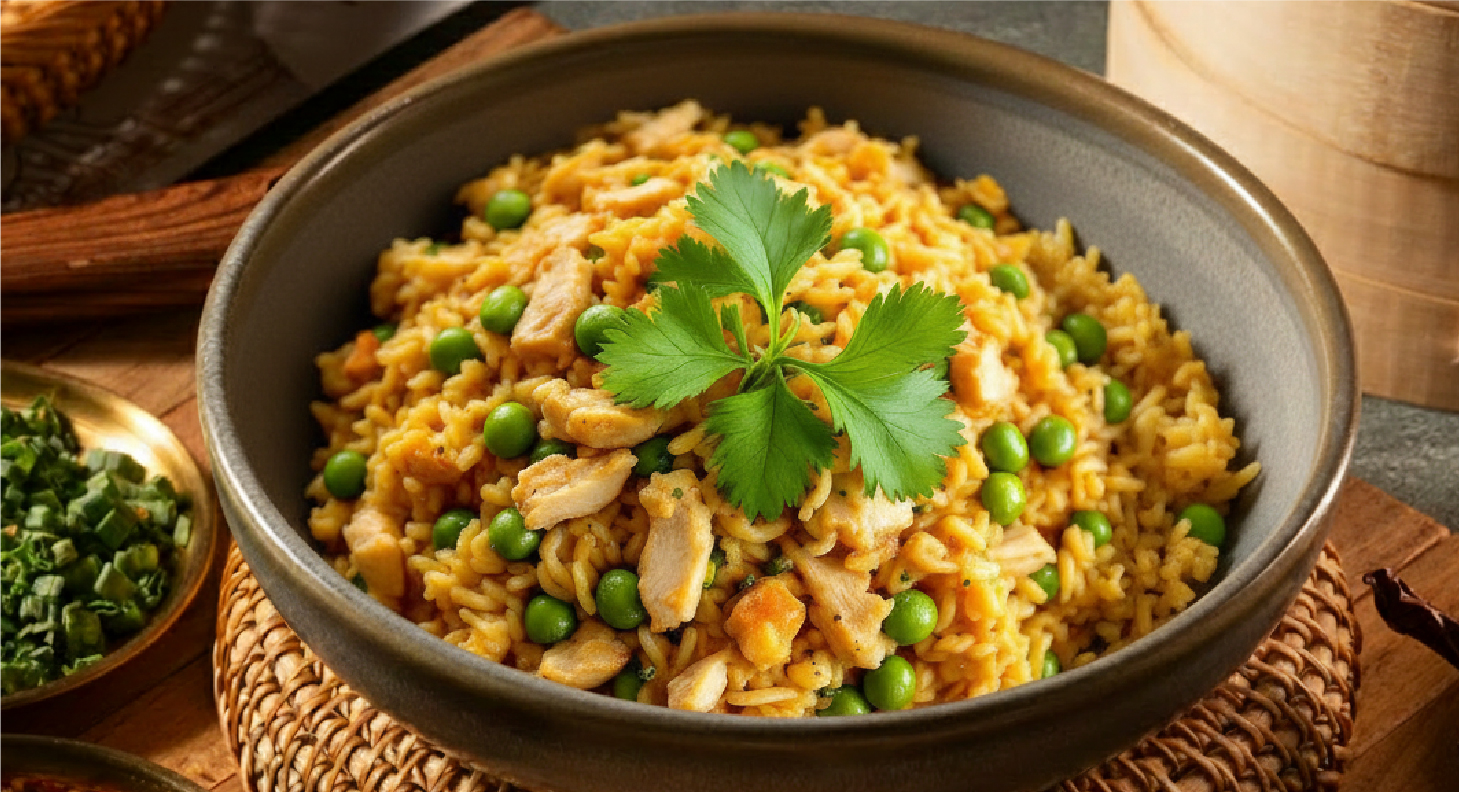 Non Veg Edamame Fried Rice (Full)