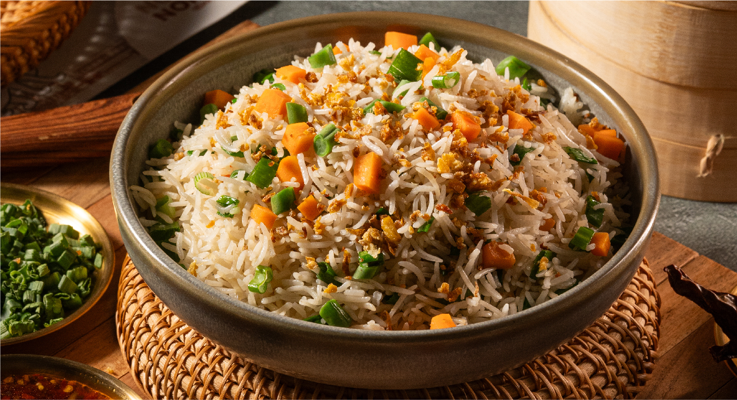 Veg Burnt Garlic Fried Rice (Full)