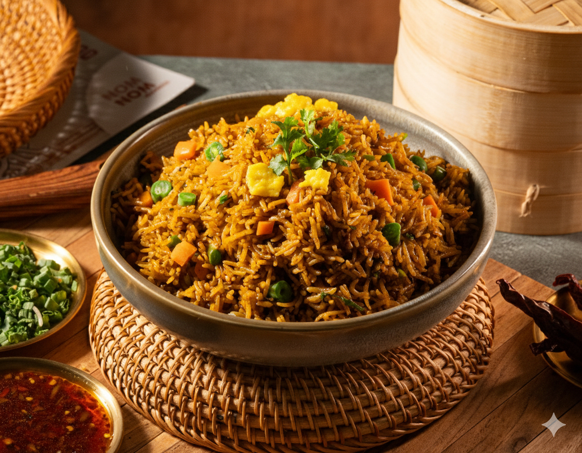 Egg Coriander Garlic Fried Rice (Full)