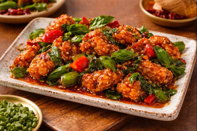 Thai Chilli Basil Fish (Full)