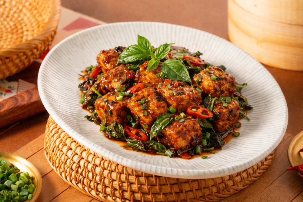 Paneer Thai Basil Sauce (Full)