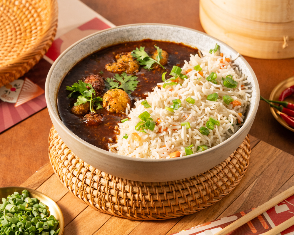 Veg Manchurian Bowl (Full)