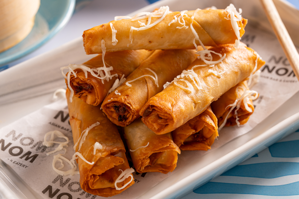 Chicken Cheese Spring Rolls